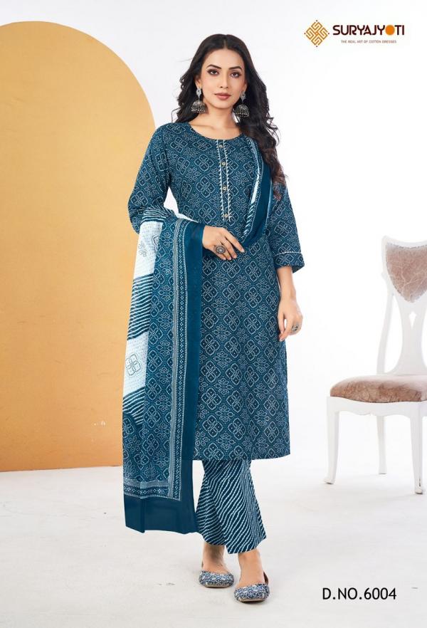 Suryajyoti Bandhani Lehariya Vol-6 – Kurti Pant With Dupatta